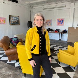 Chanel 1990 Autumn Winter Collection Velvet Bomber Jacket